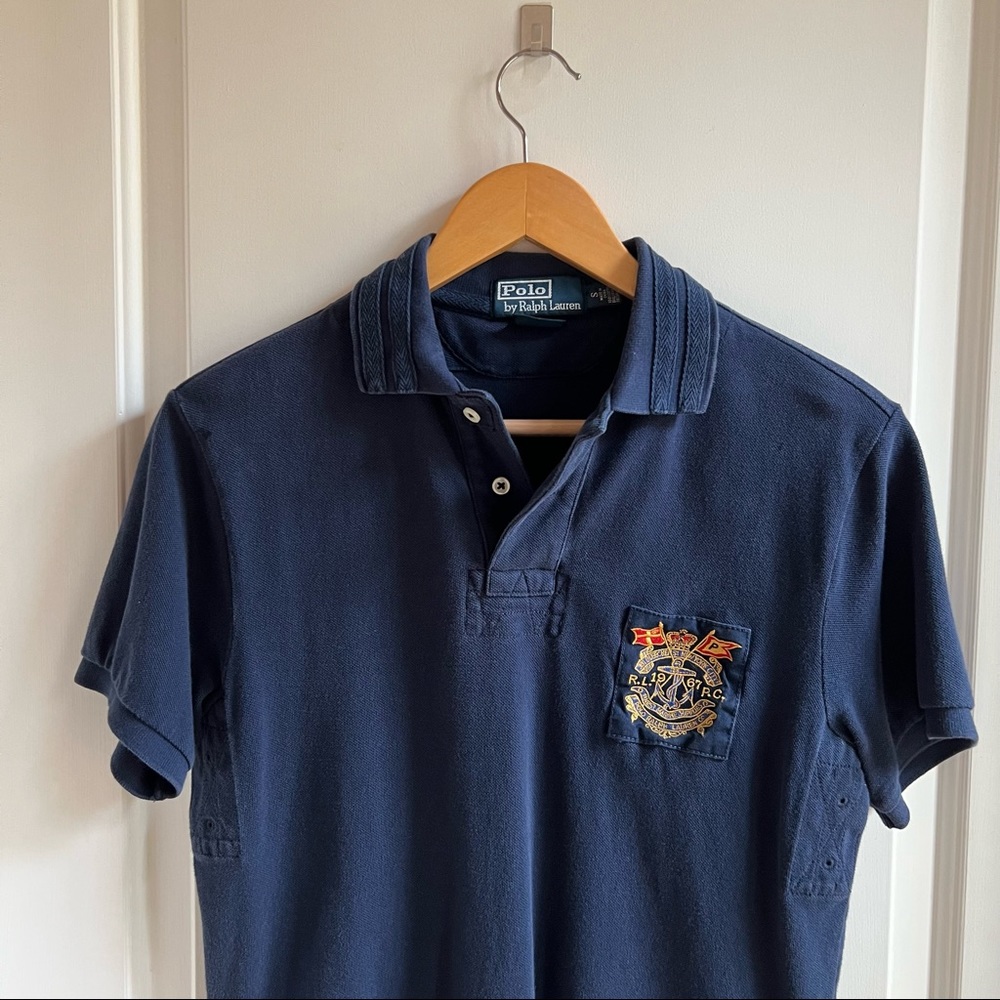 Ralph Lauren Navy Polo with Chrest